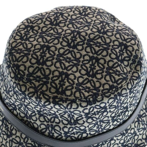 LOEWE Anagram Bucket HAT Anagram Bucket Hat Cap Ivory - Navy - K820hb1x0 main image 8
